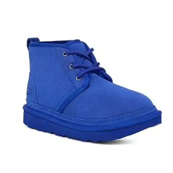 UGG Neumel II 1017320K-420 Kids US 6 Blue Wool Round Toe Ankle Boots GAL1004 - Picture 7 of 10